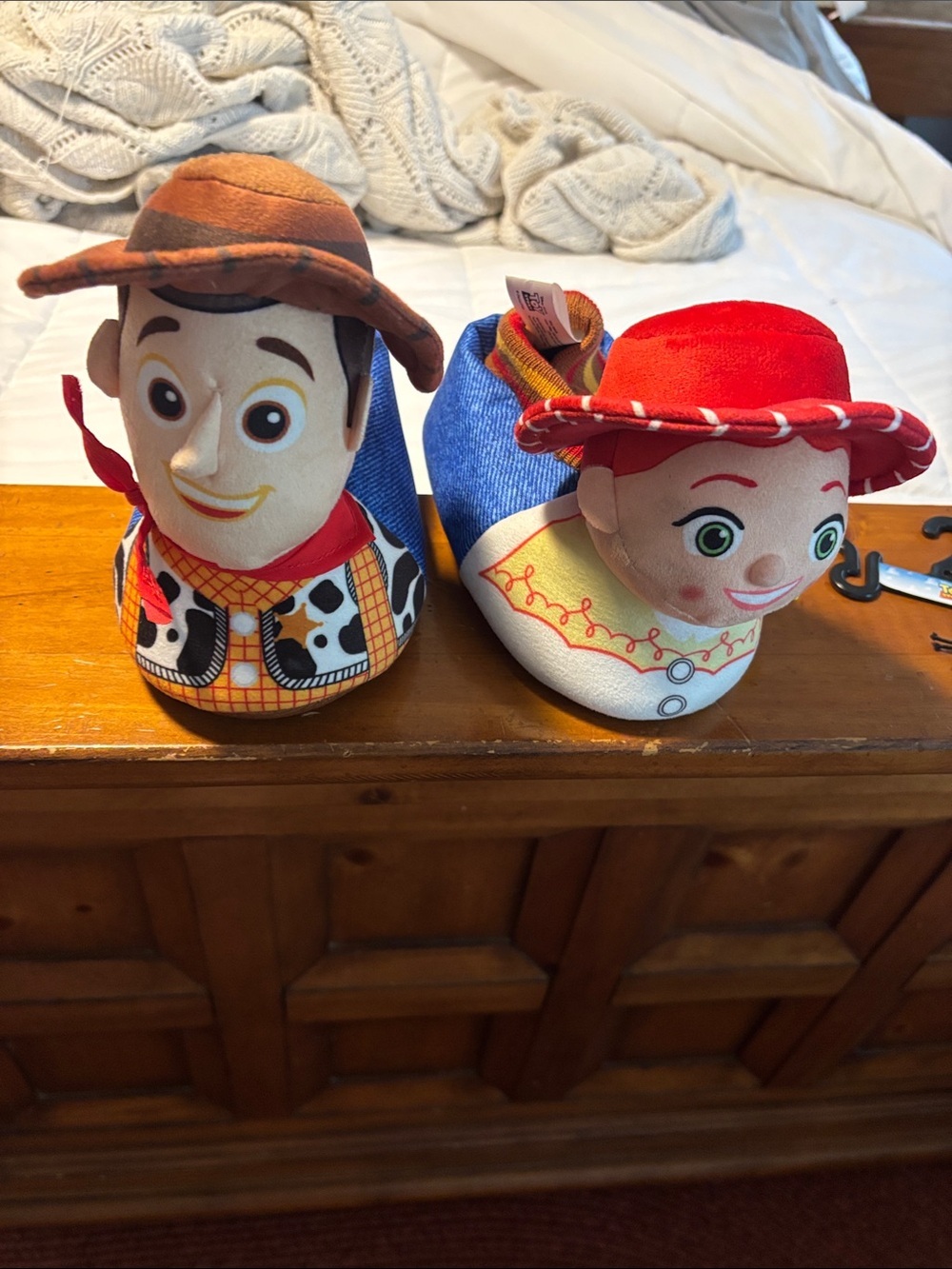 Toy Story Woody & Jessie Plush Slip-On Shoes - Brown, Red, Blue